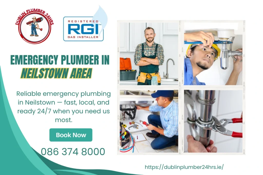 Emergency plumber in Neilstown area – 24/7 fast plumbing repairs by Dublin Plumber 24hrs with RGI-certified professionals
