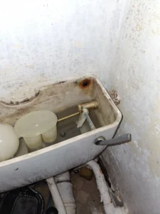 Leaking toilet cistern inspected and repaired by Emergency Plumber Dublin