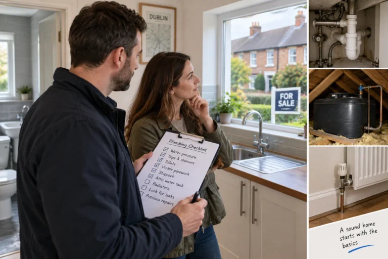 Plumbing checks before buying a house in Dublin
