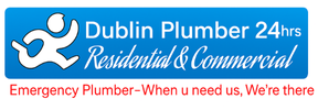 Dublin Plumber 24hrs logo with emergency plumber tagline in high resolution